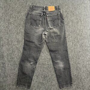 Vintage Levi’s 573 Jeans Mens 28x28 Black Made USA Made 90s Straight Leg Denim